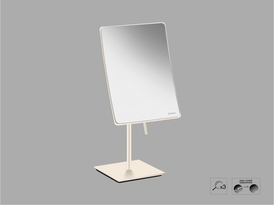 Sanco Cosmetic mirrors Μεγεθυντικός καθρέπτης x3 Μπεζ ματ MR-303-Μ102