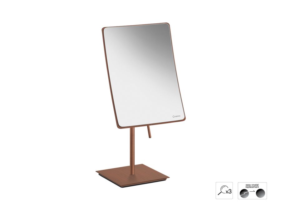 Sanco Cosmetic mirrors Μεγεθυντικός καθρέπτης x3 Χάλκινο ματ MR-303-Μ26