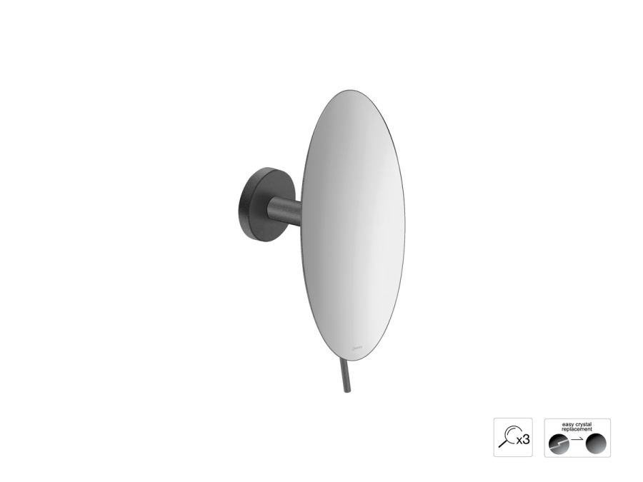 Sanco Cosmetic mirrors Μεγεθυντικός καθρέπτης x3 Σκούρο γραφίτη MR-702-122