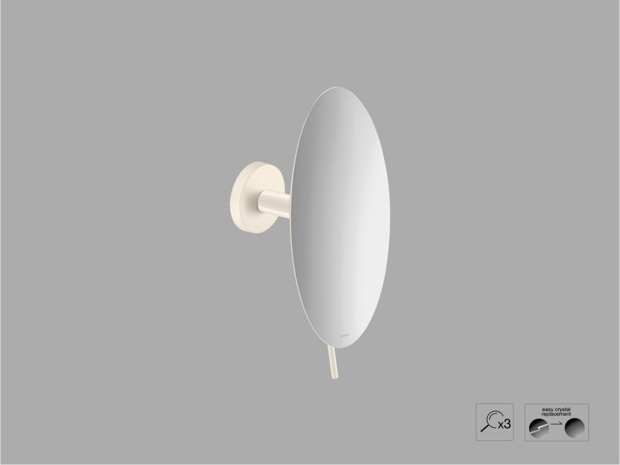 Sanco Cosmetic mirrors Μεγεθυντικός καθρέπτης x3 Μπεζ ματ MR-702-Μ102
