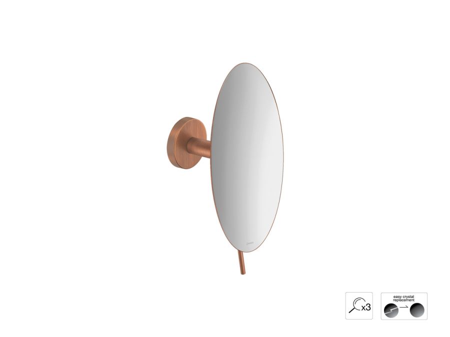 Sanco Cosmetic mirrors Μεγεθυντικός καθρέπτης x3 Χάλκινο ματ MR-702-Μ26