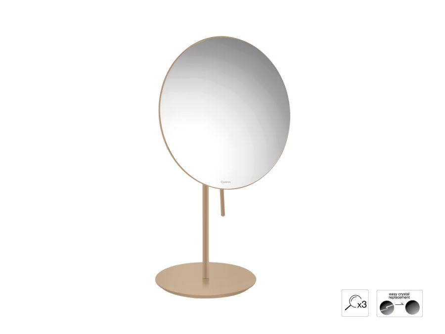 Sanco Cosmetic mirrors Μεγεθυντικός καθρέπτης x3 Μόκα ματ MR-703-M103