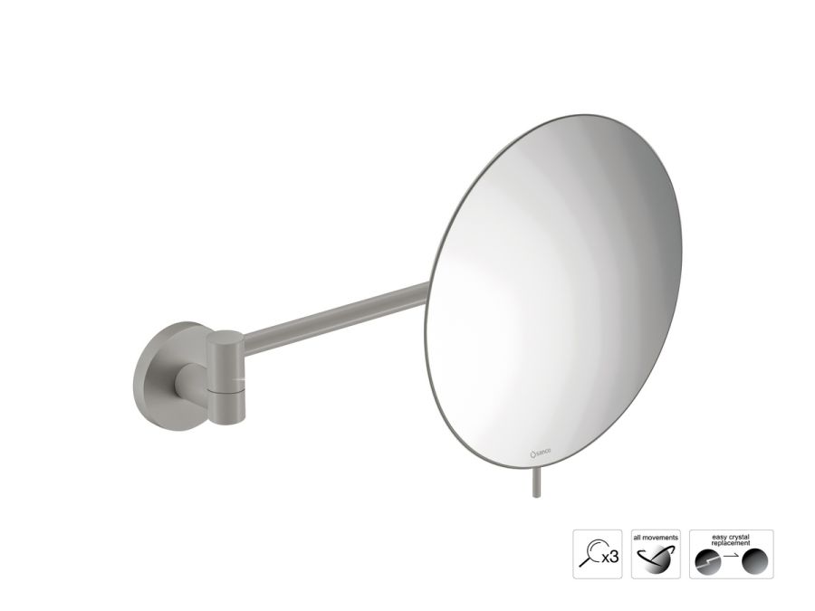 Sanco Cosmetic mirrors Μεγεθυντικός καθρέπτης x3 Γκρι τσιμέντου ματ MR-705-M104