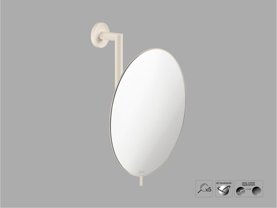 Sanco Cosmetic mirrors Μεγεθυντικός καθρέπτης x5 Μπεζ ματ MR-764-Μ102