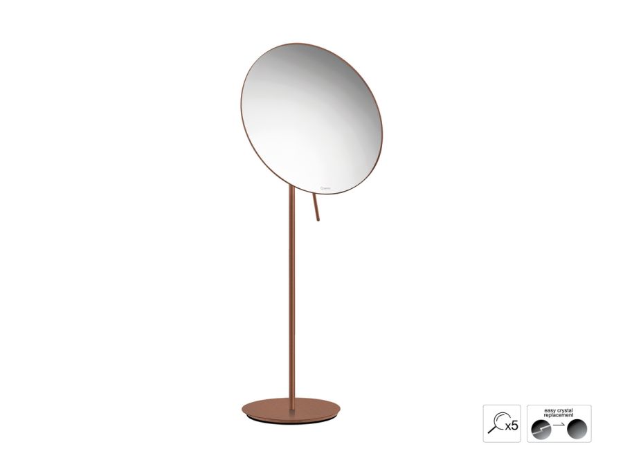 Sanco Cosmetic mirrors Μεγεθυντικός καθρέπτης x5 Χάλκινο ματ MR-766-Μ26