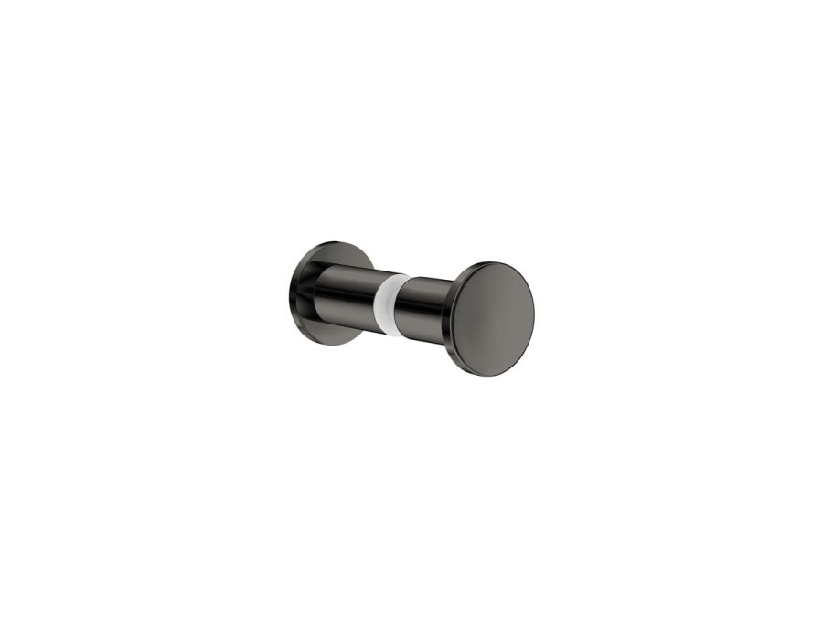 Sanco Glass Door Accessories Διπλό Πόμολο / Άγκιστρο PVD gun metal γυαλιστερό SET-GL0670-PVD-05PL