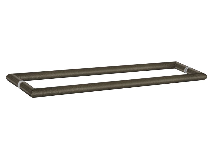 Sanco Glass Door Accessories Διπλή Λαβή / Πετσετοθήκη Σκούρο μπρονζέ ματ SET-GL0715-DM25