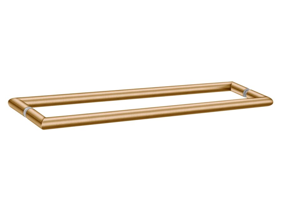 Sanco Glass Door Accessories Διπλή Λαβή / Πετσετοθήκη PVD θερμό μπρονζέ βουρτσιστό SET-GL0715-PVD-01BR