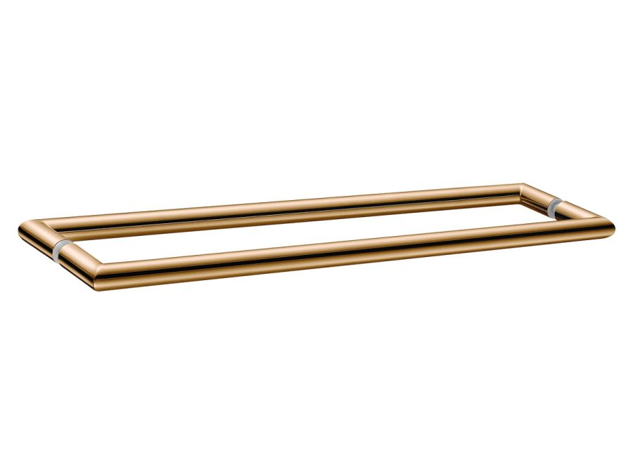 Sanco Glass Door Accessories Διπλή Λαβή / Πετσετοθήκη PVD θερμό μπρονζέ γυαλιστερό SET-GL0715-PVD-01PL