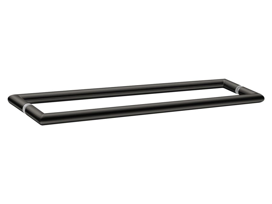 Sanco Glass Door Accessories Διπλή Λαβή / Πετσετοθήκη PVD gun metal γυαλιστερό SET-GL0715-PVD-05PL