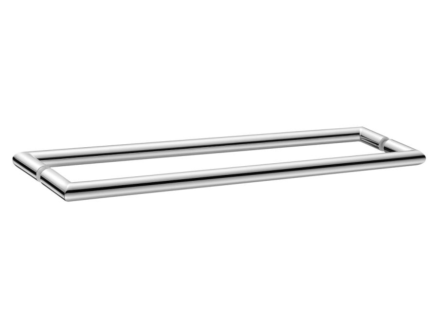 Sanco Glass Door Accessories Διπλή Λαβή / Πετσετοθήκη Χρώμιο SET-GL0715-Α03