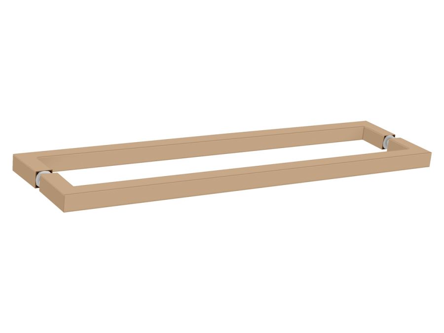 Sanco Glass Door Accessories Διπλή Λαβή / Πετσετοθήκη Μόκα ματ SET-GL0723-M103