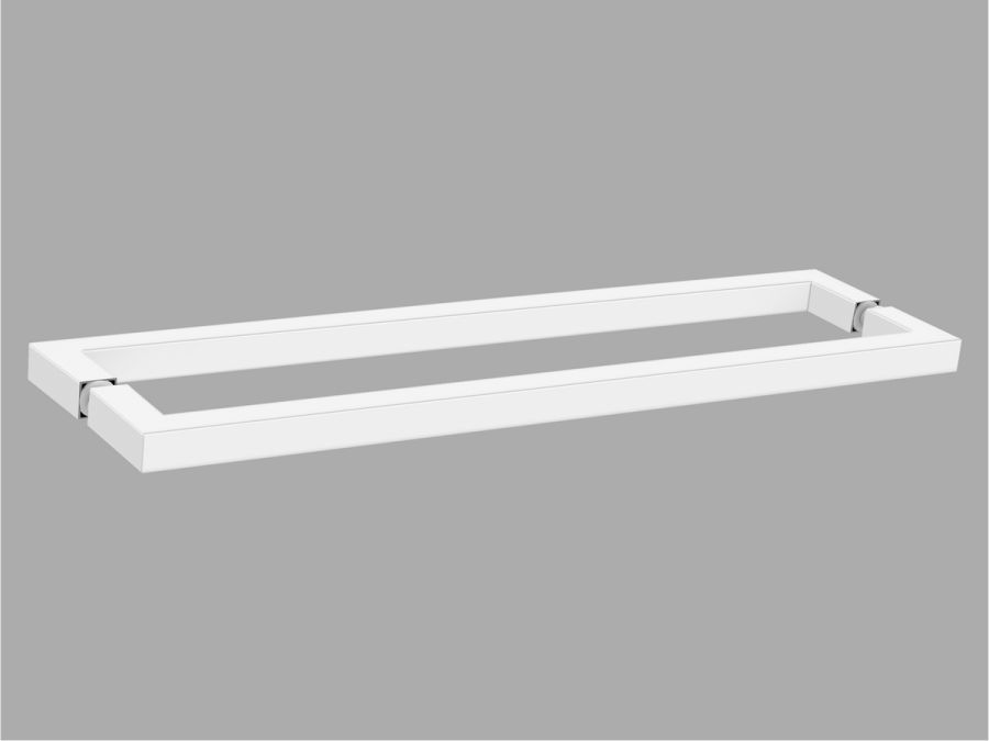 Sanco Glass Door Accessories Διπλή Λαβή / Πετσετοθήκη Λευκό ματ SET-GL0723-Μ101