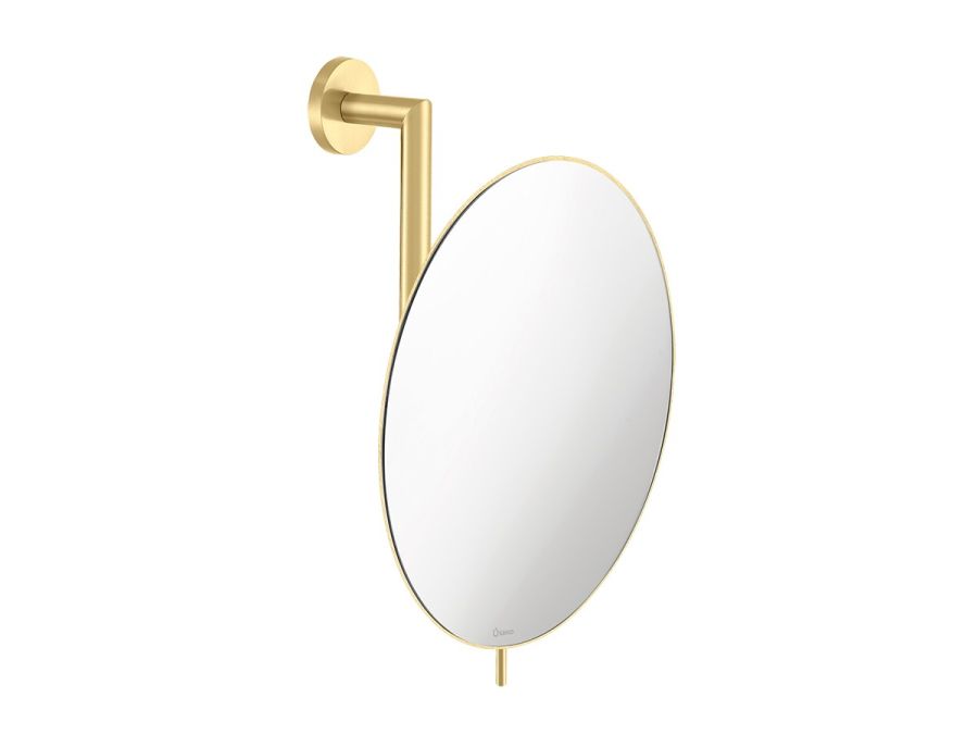 Καθρέπτης Μεγεθυντικός Επιτοίχιος Ø25 εκ. Μεγέθυνση x5 Brushed Brass Sanco Mirrors MR-764-AB12