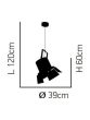 HL-3600-1XXL ARLEN COPPER & BLACK PENDANT HOMELIGHTING 77-4257