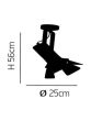 HL-3600-1L-C ARLEN COPPER & BLACK CEILING HOMELIGHTING 77-4285