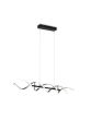 Φωτιστικό Κρεμαστό Ράγα L105x16xH150cm Led SMD 45w 5600lm 2300+3000+4000K Βουρτσιστό Αλουμίνιο-Μαύρο Ματ Lighting Sequence 341810205