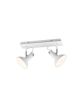Σποτ Δίφωτο 2xE14  40x13,8xΗ22,8cm Μέταλλο Λευκό Ματ Trio Roxie 811900231