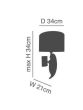 SERP 120-1A PLY WALL LAMP 1Ε3 HOMELIGHTING 77-3513