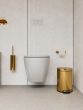 Πιγκάλ Επιτοίχιο W80xD100xH410mm Warm Gold Gloss PVD Verdi 0901553