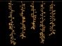 900Led Κουρτίνα Φοίνικας Επεκτεινόμενη Σταθερή Με Διάφανο Καλώδιο/Cluster Θερμό Λαμπάκι Και Μετασχηματιστή ip44 ,300 x 100cm (Kelvin: 2.500 - 3.000) Lianos 63328
