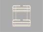 Sanco Shower Baskets Διπλή παραλ/μη Θήκη Μπεζ ματ 00004-Μ102