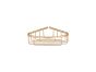 Sanco Shower Baskets Γωνιακή Θήκη PVD θερμό μπρονζέ βουρτσιστό 00008-PVD-01BR
