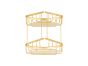 Sanco Shower Baskets Διπλή γωνιακή Θήκη PVD χρυσό ορείχαλκο βουρτσιστό 00009-PVD-02BR