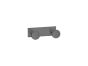 Sanco Bath Robe Hook & Door Stop Διπλό Άγκιστρο PVD gun metal βουρτσιστό 00682-PVD-05BR