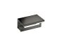 Sanco Monogram Χαρτοθήκη με καπάκι PVD gun metal γυαλιστερό 120407-PVD-05PL