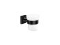 Sanco Iconic Glass Holder Μαύρο ματ 26701-Μ116