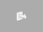 Sanco Iconic Single Bath Robe Hook Λευκό ματ 26728-Μ101