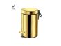 Sanco Waste Bins Χαρτοδοχείο 3 lt Soft Close (AISI 304) PVD χρυσό ορείχαλκο γυαλιστερό 90603-PVD-02PL