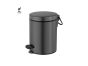 Sanco Waste Bins Χαρτοδοχείο 5lt Soft Closing System Σκούρο γραφίτη 90680-122