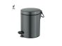 Sanco Waste Bins Χαρτοδοχείο 5lt Soft Closing System Ανθρακί ανάγλυφο 90680-Μ118