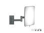 Sanco Cosmetic mirrors Μεγεθυντικός καθρέπτης x3 (Διπλό βραχίονα) Ανθρακί ανάγλυφο MR-301-Μ118