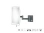Sanco LED Cosmetic mirrors Μεγεθυντικός καθρέπτης x3 με LED Ανθρακί ανάγλυφο MRLED-301-Μ118