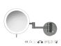 Sanco LED Cosmetic mirrors Μεγεθυντικός καθρέπτης x3 με LED PVD gun metal βουρτσιστό MRLED-701-PVD-05BR