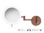 Sanco LED Cosmetic mirrors Μεγεθυντικός καθρέπτης x3 με LED Χάλκινο ματ MRLED-701-Μ26