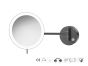 Sanco LED Cosmetic mirrors Μεγεθυντικός καθρέπτης x3 με LED Σκούρο γραφίτη MRLED-705-122