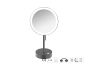 Sanco LED Cosmetic mirrors LED Επικαθήμενος Καθρέπτης μεγεθυντικός x3 Ανθρακί ανάγλυφο MRLED-903-Μ118