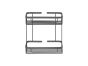 Sanco Shower Baskets Διπλή παραλ/μη Θήκη Λευκό ματ 00004-Μ101