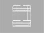 Sanco Shower Baskets Διπλή παραλ/μη Θήκη Μόκα ματ 00004-M103