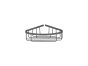 Sanco Shower Baskets Γωνιακή Θήκη PVD χρυσό ορείχαλκο βουρτσιστό 00008-PVD-02BR