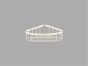 Sanco Shower Baskets Γωνιακή Θήκη PVD χρυσό ορείχαλκο βουρτσιστό 00008-PVD-02BR