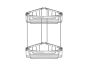 Sanco Shower Baskets Διπλή γωνιακή Θήκη Λευκό ματ 00009-Μ101
