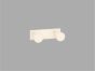 Sanco Bath Robe Hook & Door Stop Διπλό Άγκιστρο Μόκα ματ 00682-M103