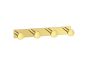 Sanco Bath Robe Hook & Door Stop Τετραπλό άγκιστρο Χάλκινο ματ 00684-Μ26