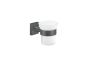Sanco Iconic Glass Holder Μαύρο ματ 26701-Μ116