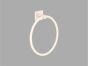 Sanco Iconic Towel Ring Μαύρο ματ 26709-Μ116